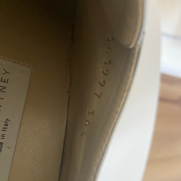 Stella McCartney Silver Vegan Patent Leather Low Top Wedge Sneakers - Picture 4 of 9